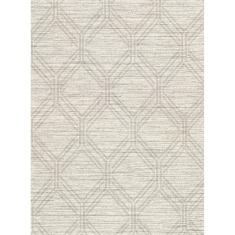 Vaughan Taupe Geometric Wallpaper