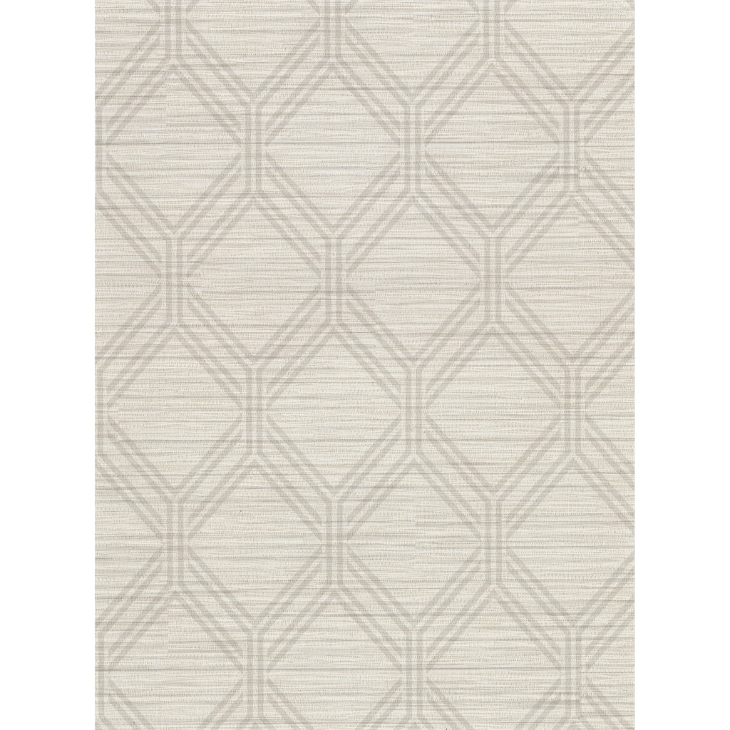 Vaughan Taupe Geometric Wallpaper