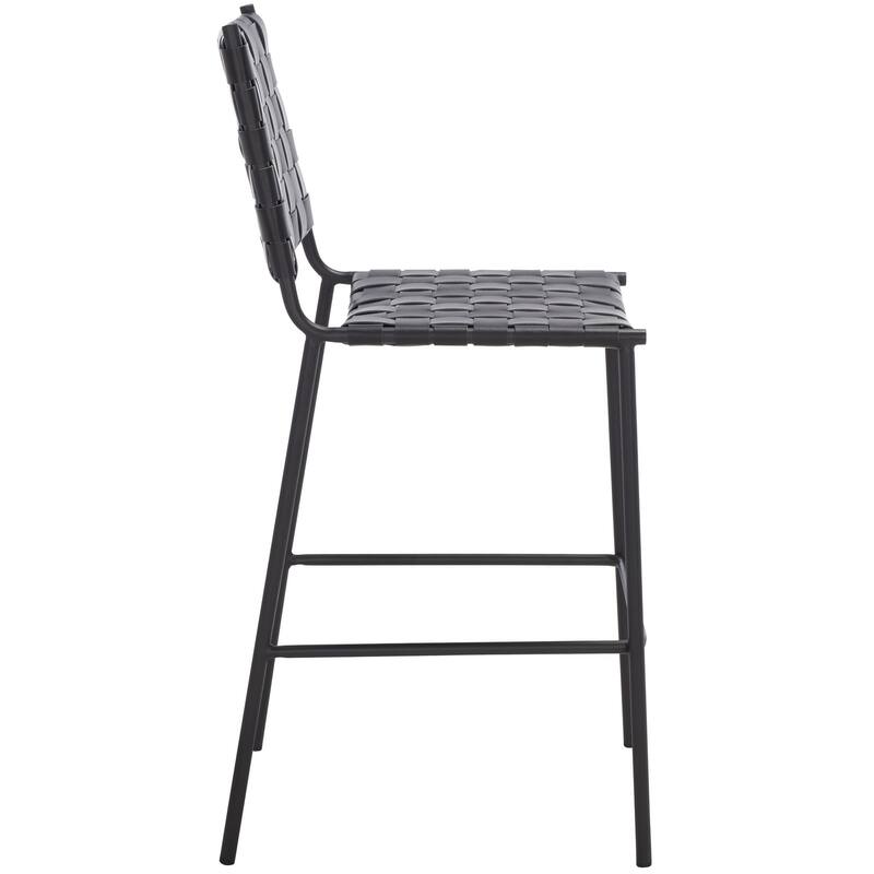 SAFAVIEH Malissie Woven Counter Stool - 18.5" W x 21" L x 40" H - 19Wx21Dx40H