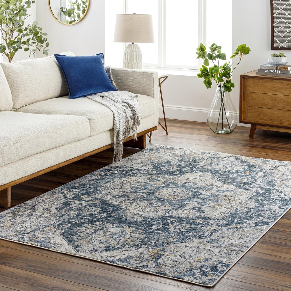 Livabliss Traditional Cardiff Medallion Area Rug