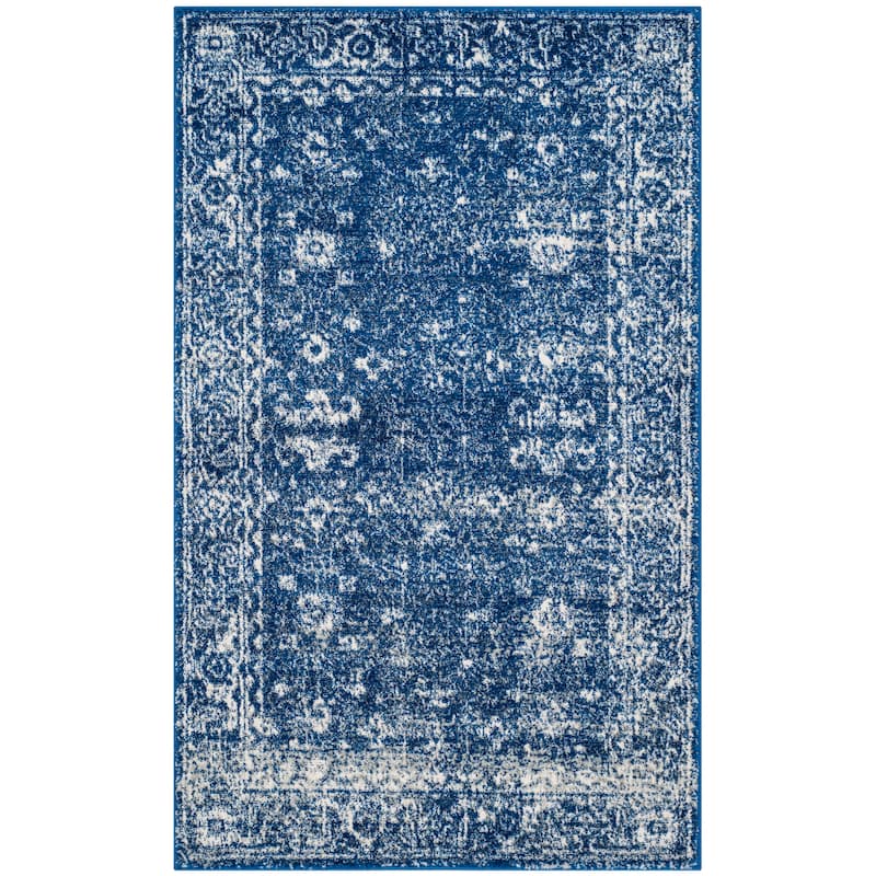 SAFAVIEH, Evoke Karola Vintage Boho Rug - 3' x 5' - Navy/Ivory