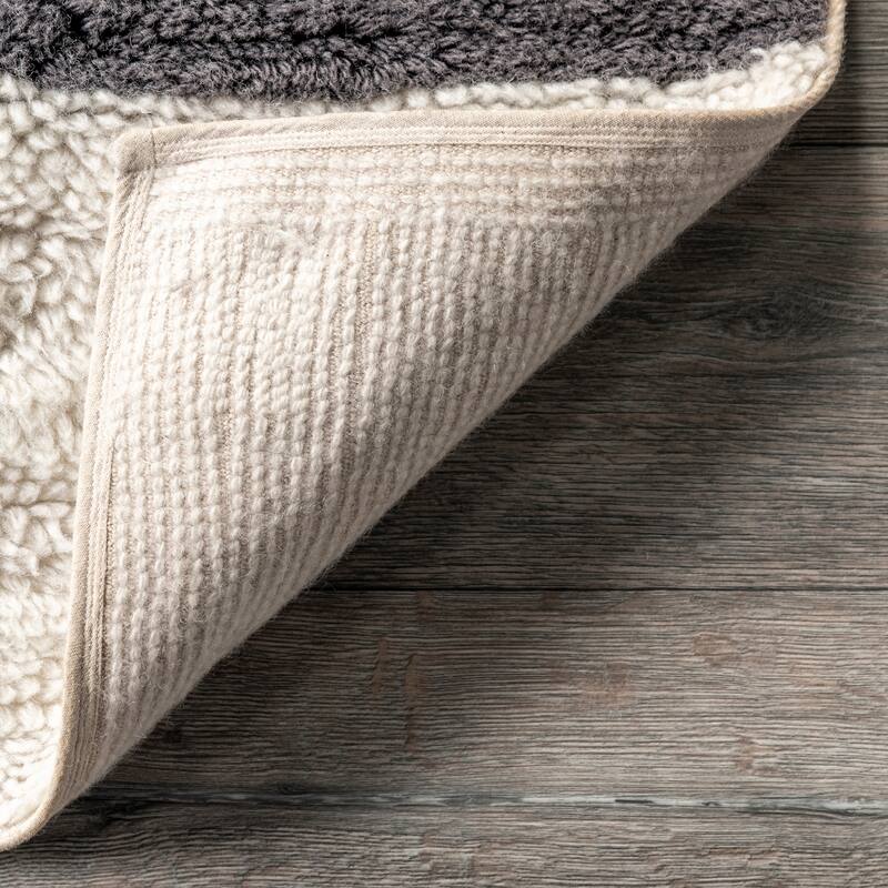 Striped Wool Machine Washable Area Rug