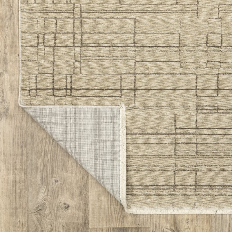 HomeRootsGeometric Industrial Runner Area Rug