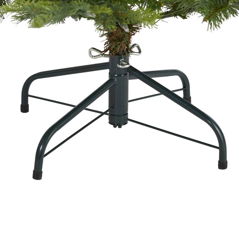 4ft. Spruce Artificial Christmas Tree with 100 Clear Lights and 207 Branches - Small Holiday X-Mas Accent Tree
