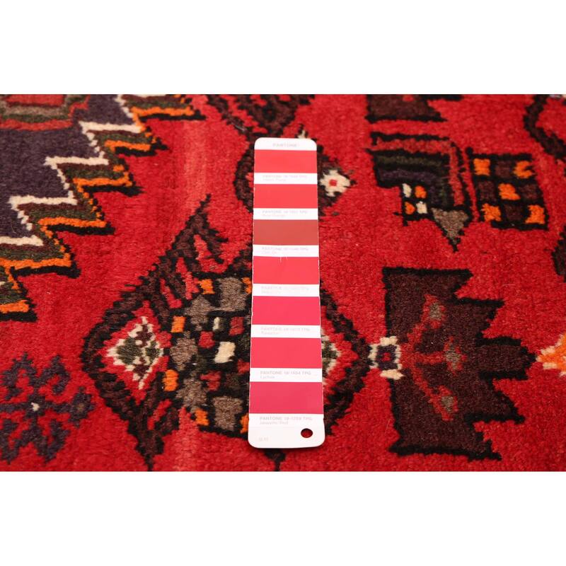 ECARPETGALLERY Hand-knotted Andelz Red Wool Rug - 3'11 x 6'3