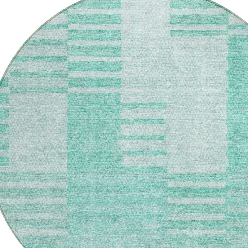 HomeRoots Striped Transitional Rectangle Outdoor Rug