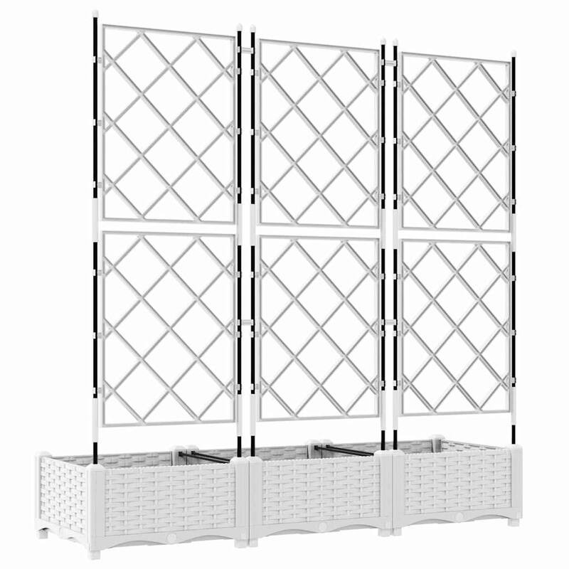 vidaXL Garden Planter with Trellis