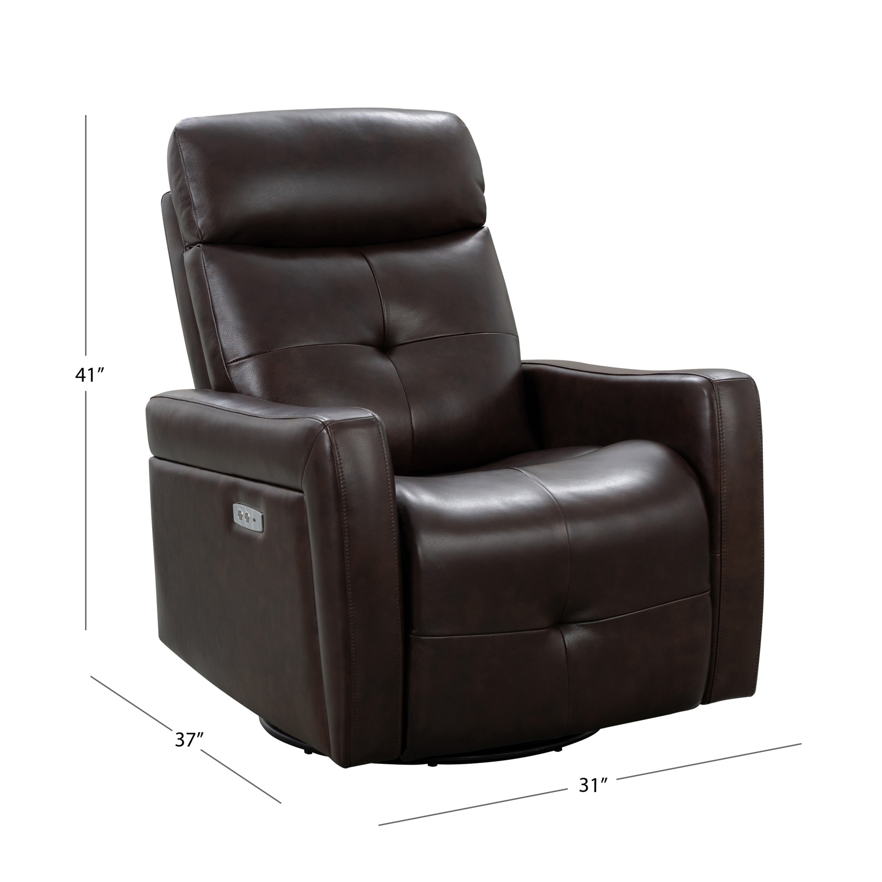Rochester leather power swivel glider recliner deals