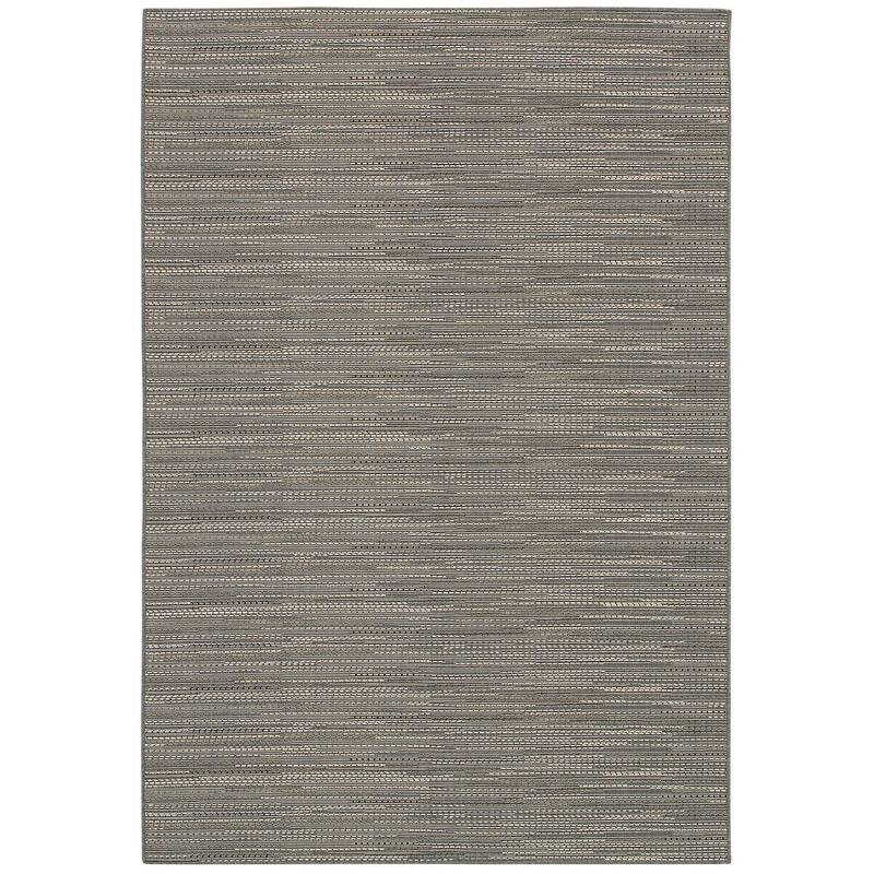Samantha Diva Gray- Multicolor Indoor/ Outdoor Area Rug - 8'6" x 13'
