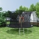 preview thumbnail 5 of 7, 12FT Trampoline with Curved Poles,Safety Net,Ladder,Double-Sided Pad