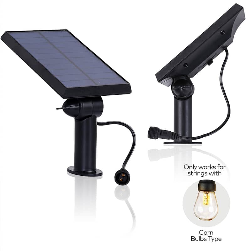 Brightech Ambience Pro 3.5 in. 2-Watt Solar Panel for Ambience Pro Outdoor Corn Filament Solar String Lights (1-Pack)