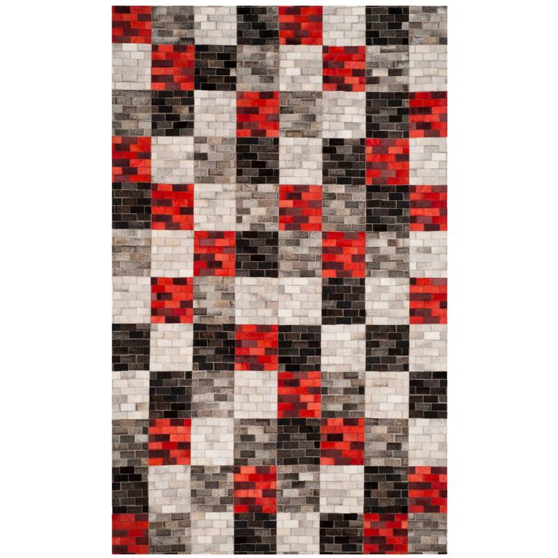 SAFAVIEH Handmade Studio Leather Nakisha Modern Leather Rug