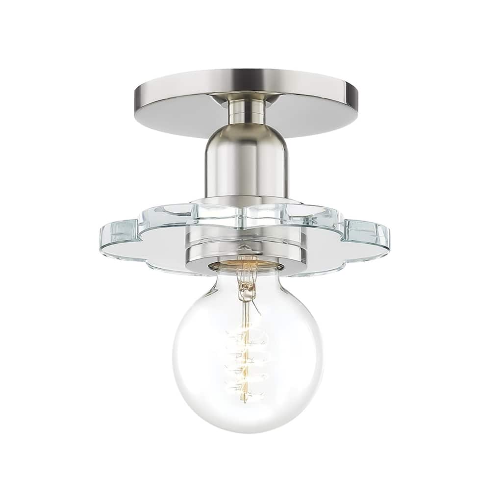 Mitzi by Hudson Valley Alexa 1-light Polished Nickel Wall Sconce