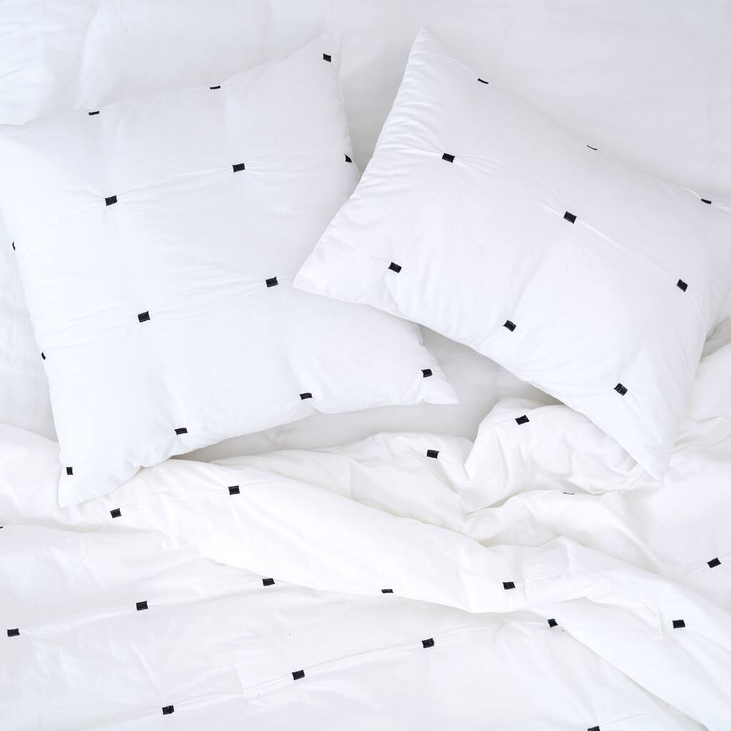 Dot Embroidery Euro Sham