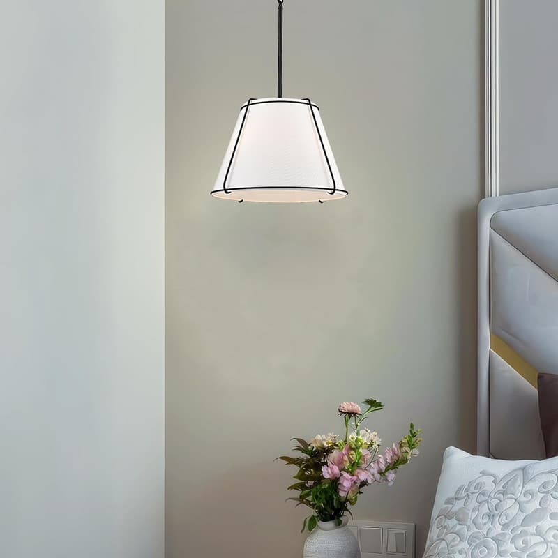 16” Hanging light black chandelier light metal pendant light