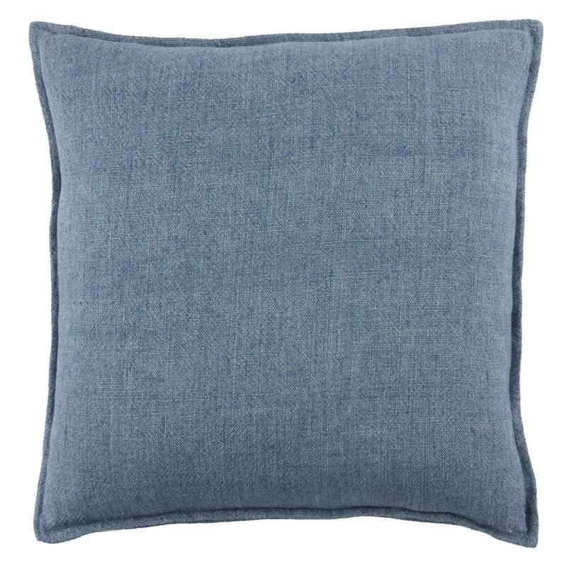 Bay Solid Throw Pillow - 22"X22" Cover Only - Blue
