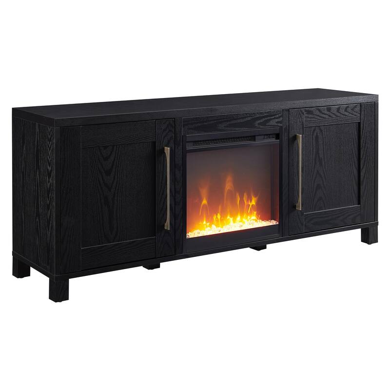 Chabot TV Stand with Crystal Fireplace