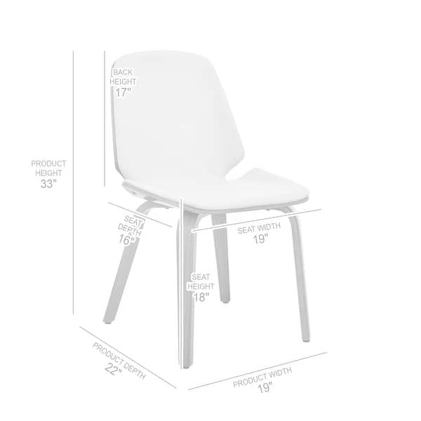 dimension image slide 2 of 6, Brinley Walnut or Black Wood Upholstered Dining Chair