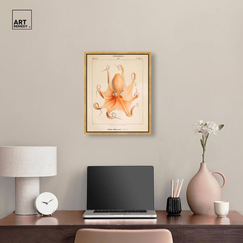 Verany The Octopus 1815 II Canvas by Art Remedy