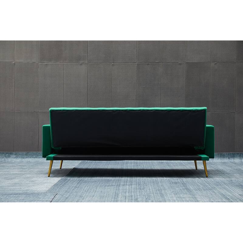 75'' Wide Tufted Velvet Convertible Sleeper sofa