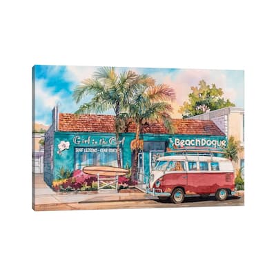 iCanvas "Surfer Girl" by Bill Drysdale Canvas Print