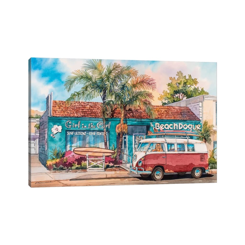 iCanvas "Surfer Girl" by Bill Drysdale Canvas Print