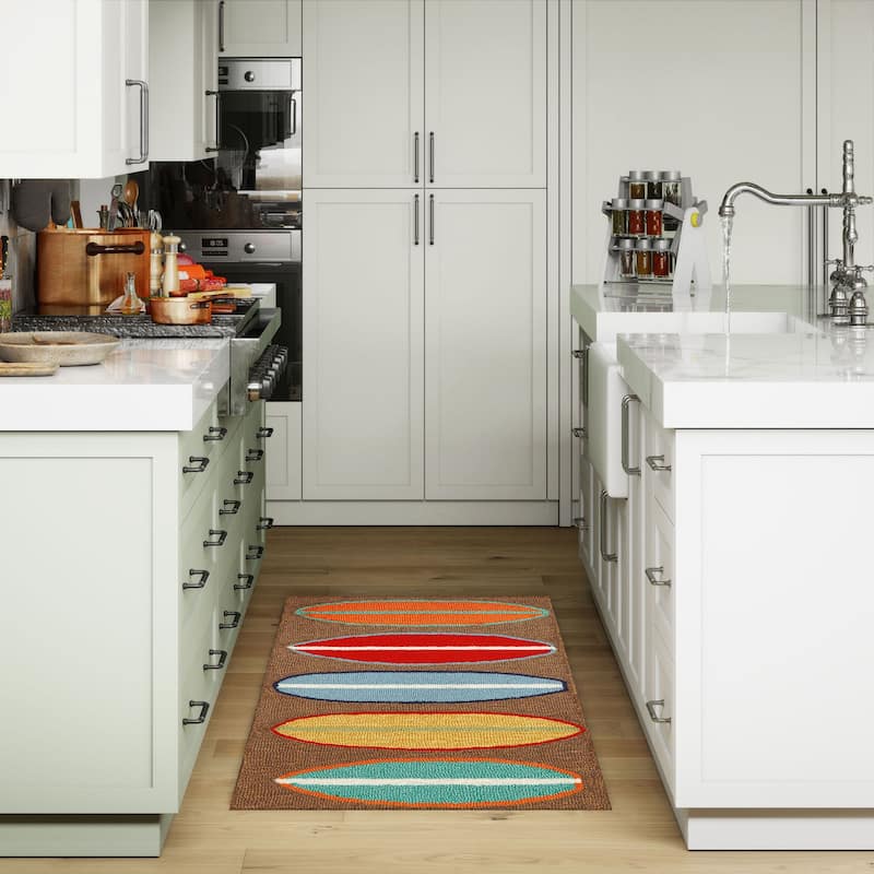 Liora Manne Frontporch Surfboards Indoor/Outdoor Rug