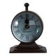 preview thumbnail 12 of 28, Metal Glass Desk Clock with Glass Lens and Roman Numerals Face on Base - 5" x 5" x 7"
