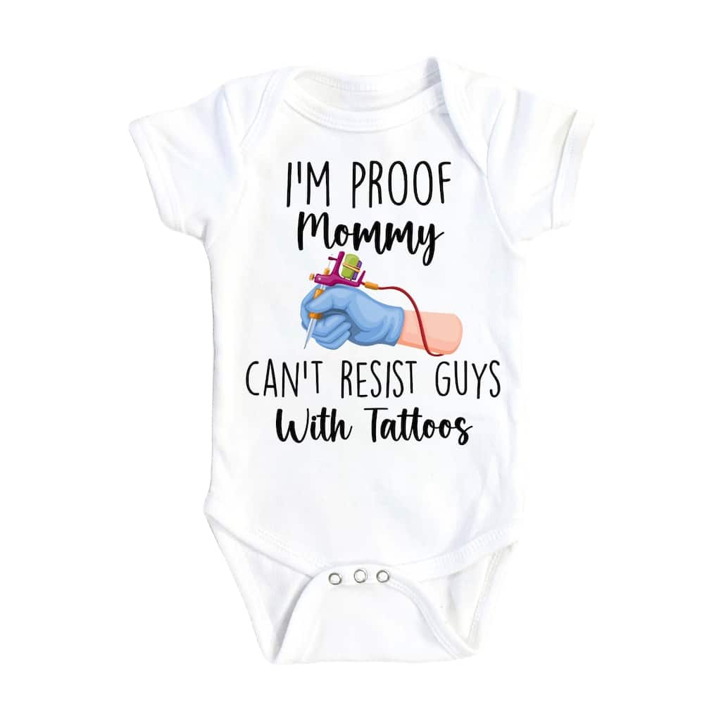 Tattoo - Baby Boy Girl Clothes Infant Bodysuit Funny Cute Newborn 1A