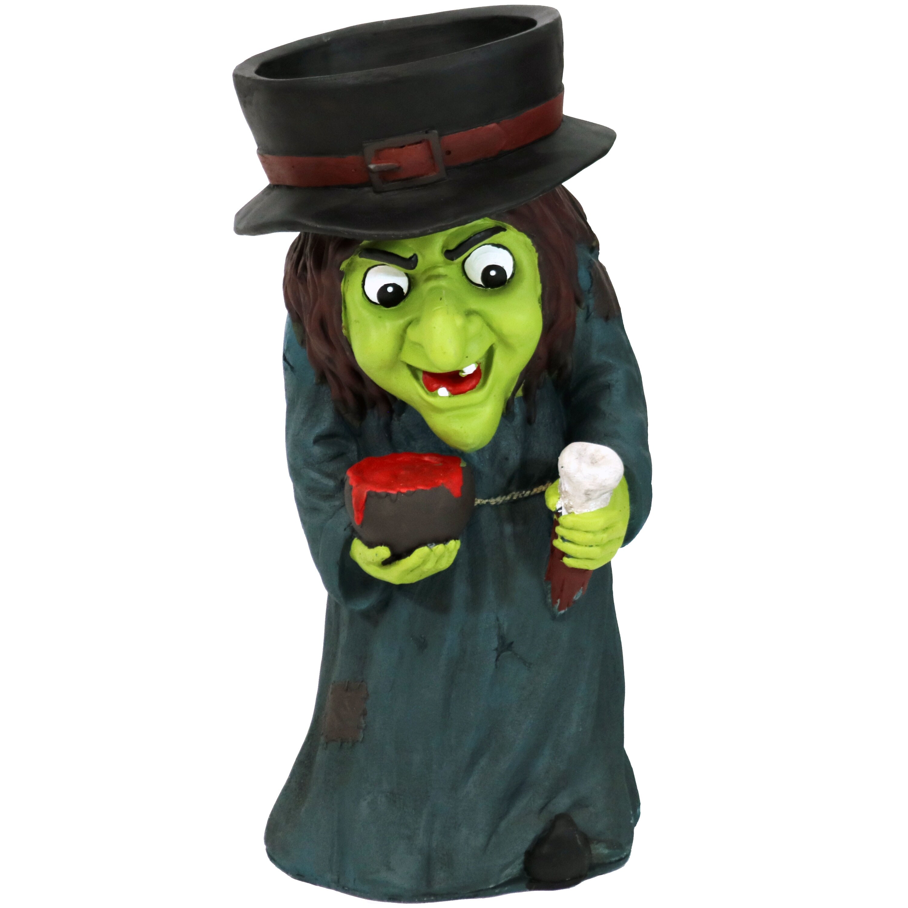 Shop Sunnydaze Gwendolyn The Evil Witch Halloween Candy Bowl Dish