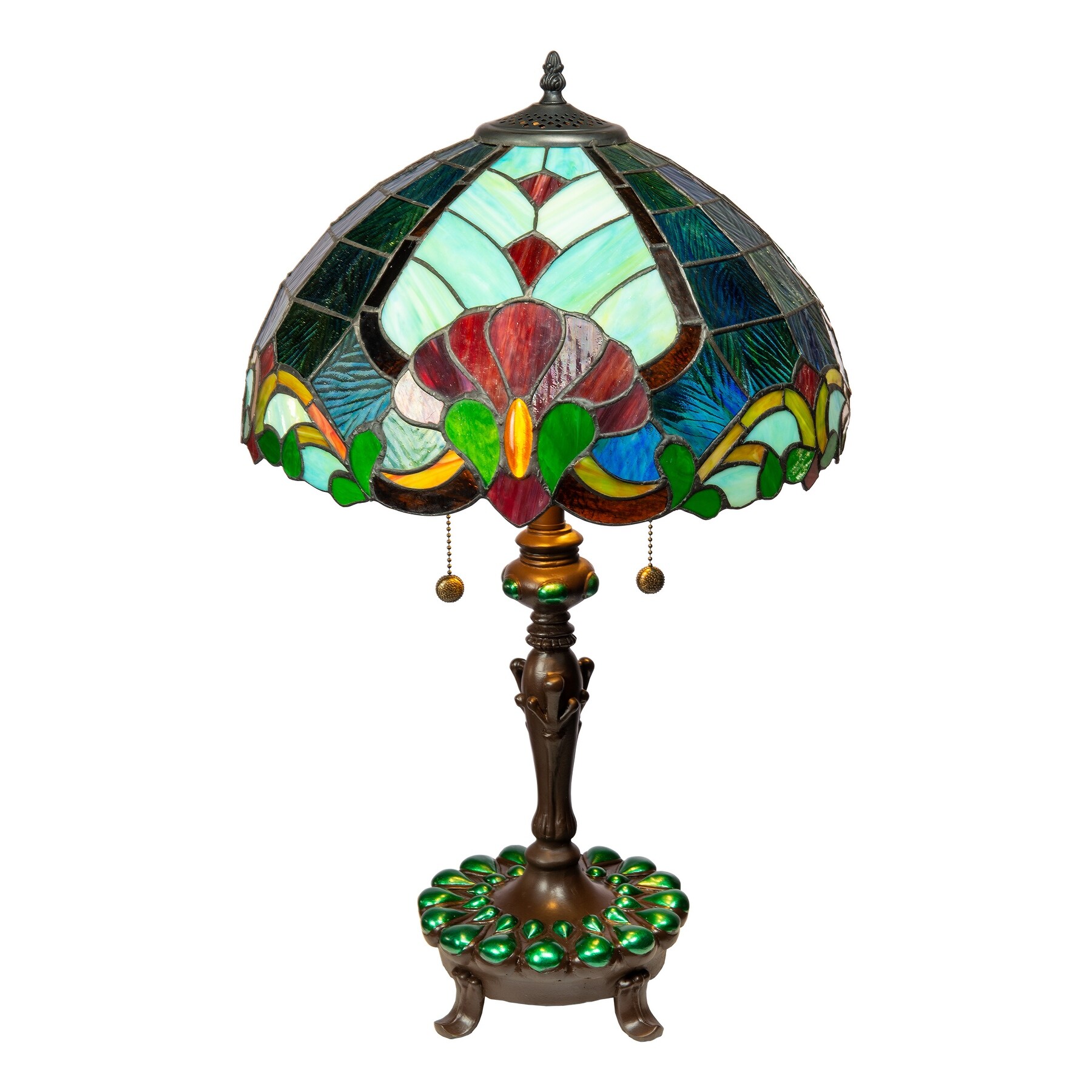 Dale Tiffany Citadel 25.5 inch Tall Handmade Tiffany Table Lamp