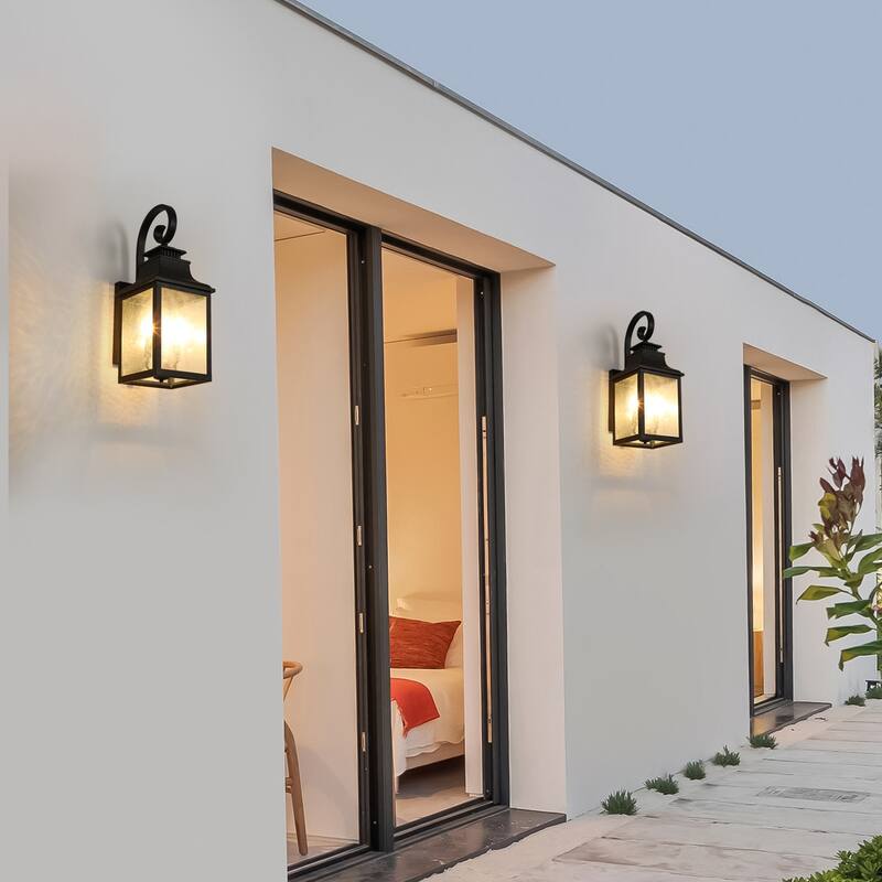 Large Outdoor Wall Lamps With Glass1pack