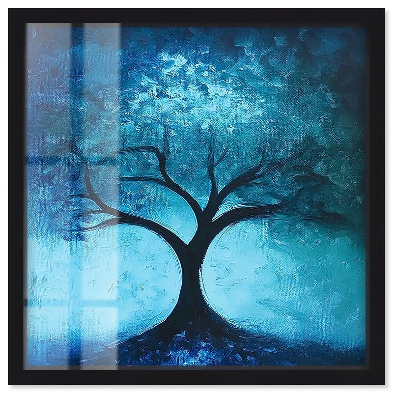 Tree of Opposites III Shadowbox by Art Remedy - Black - 12" x 12"