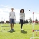 preview thumbnail 5 of 3, Ladder Toss Outdoor Lawn Game Set with Soft Carrying Case, 2 Count - Blue,Red