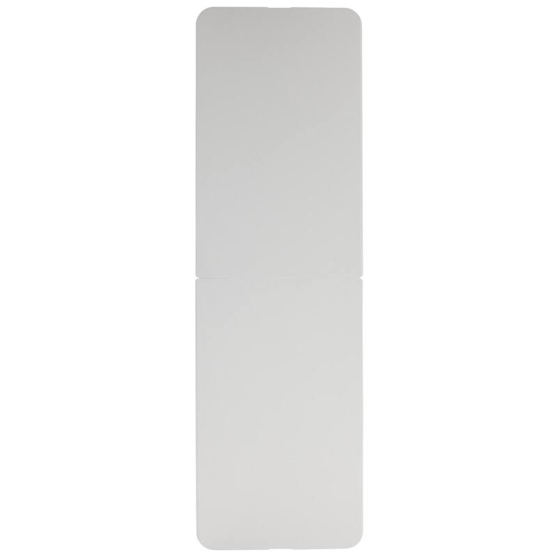 30"W x 96"L Bi-Fold Granite White Plastic Event Table with Carrying Handle