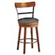 Gymax Set of 4 BarStool 25.5'' Swivel Counter Height Dining Chair with - 18'' (L) x 20.5'' (W) x 39'' (H)