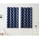 preview thumbnail 14 of 46, HLC.me Arrow Thermal Room Darkening Blackout Energy Efficient Window Curtain Grommet Panels - Set of 2 52" W x 63" L per panel - Set of 2 - Navy Blue