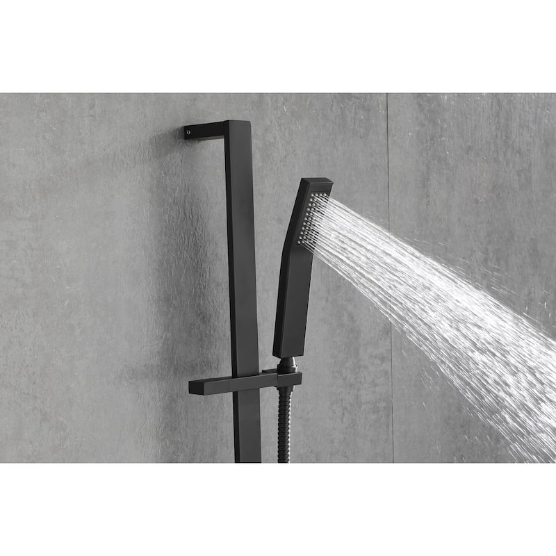 Handheld Shower with 28-Inch Slide Bar and 59-Inch Hose