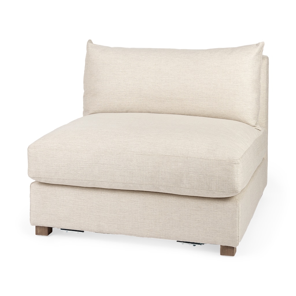 Valence 38.2L x 38.6W x 28.3H Beige Armless Sectional Piece - 39.76 x39.76 x32.28