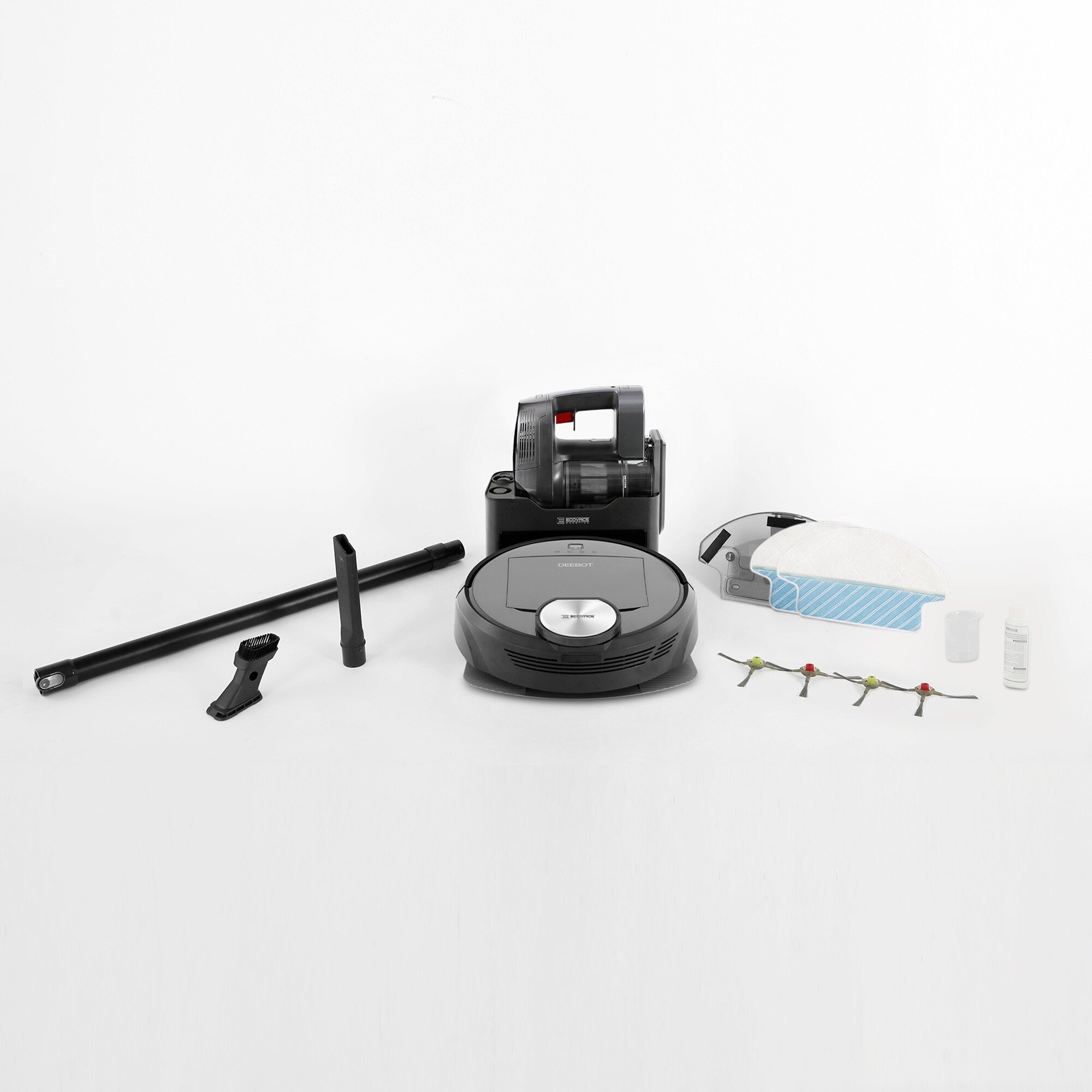 ECOVACS DR98 Deebot R98 Vacuum Cleaning Robot - DARK GREY - Bed