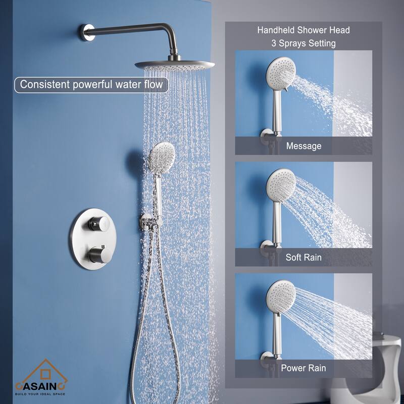 CASAINC Thermostatic Rain Shower Faucet
