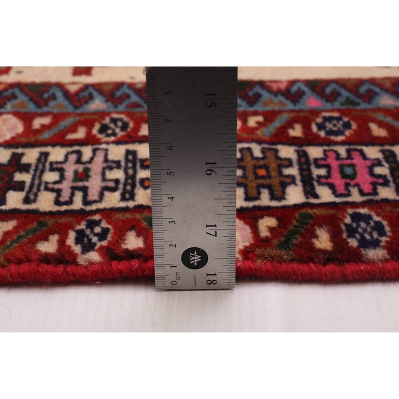 ECARPETGALLERY Hand-knotted Kayseri Vintage Red Wool Rug - 3'3 x 6'4