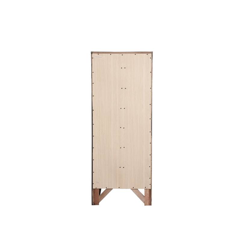 7-Drawer Wooden Lingerie Chest - 58" - Dark Brown