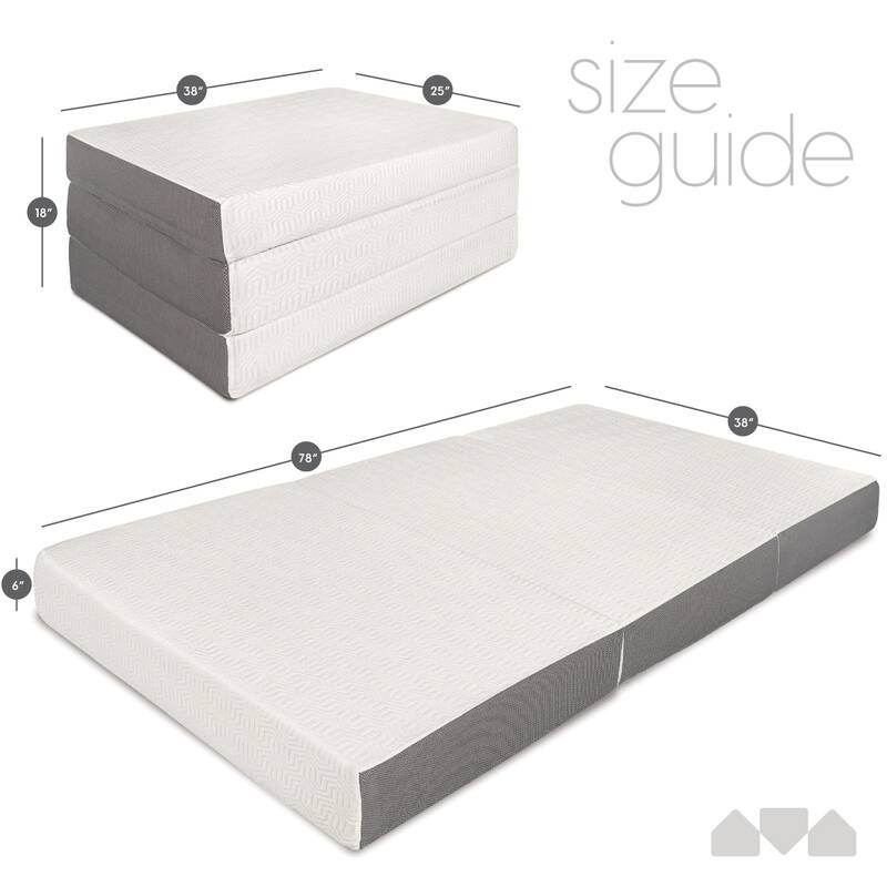 Milliard Twin XL 6-inch Memory Foam Tri-fold Mattress