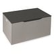preview thumbnail 1 of 8, Taylor & Olive Lantana Flat Bench Toy and Storage Box Grey