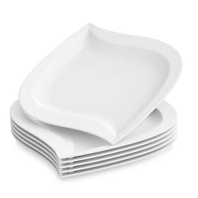 MALACASA Elvira Porcelain 6-Piece Dessert Plate Set
