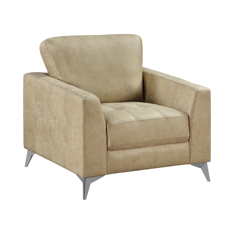 Cressey Microfiber Living Room Chair - Sand