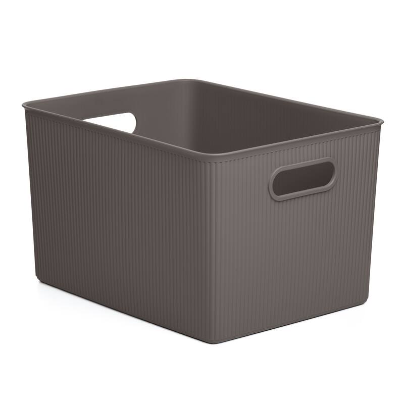 22 L Ribbed Storage Bin - Root