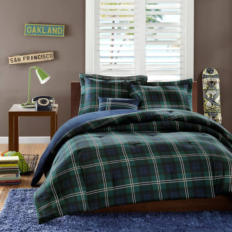 Cameron Blue Comforter Set by Intelligent Design - Twin XL