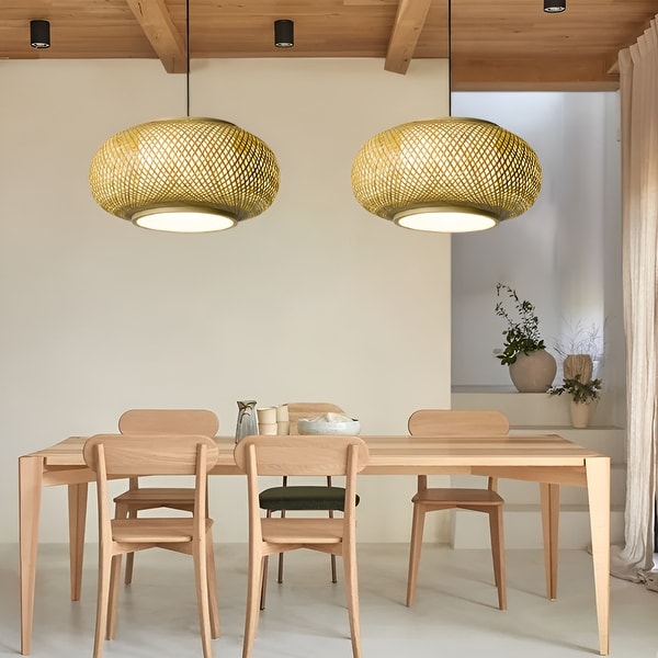 Bamboo pendant lighting deals